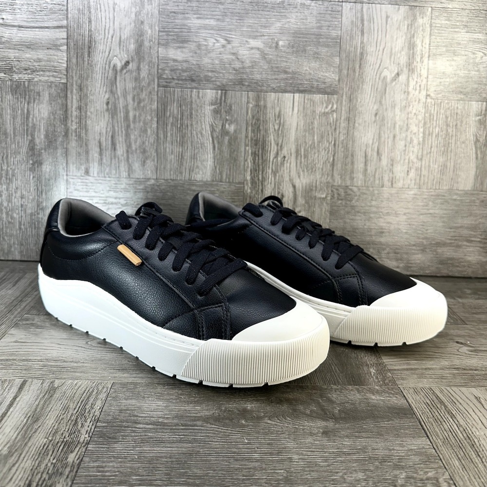 Dr Scholls Time Off Womens Black Platform Sneakers Shoes Size 8M Lace Up Low Top - Picture 5 of 9